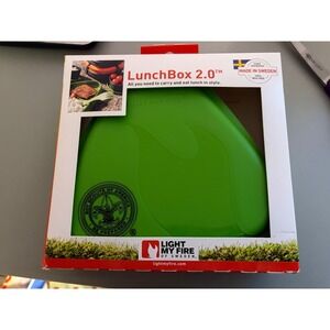 Light My Fire LunchBox 2.0 BPA Free Camping Picnic Meal Kit Green